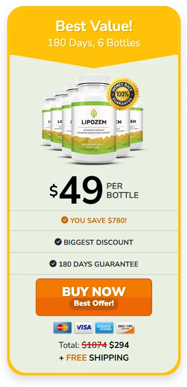 Buy Lipozem 6 Bottles